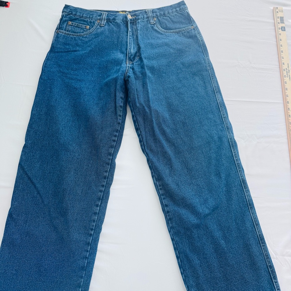 Stanley Men’s Workwear Blue Jeans 38x32, Micro Fleece Lined, Dark Wash, 5-Pocket